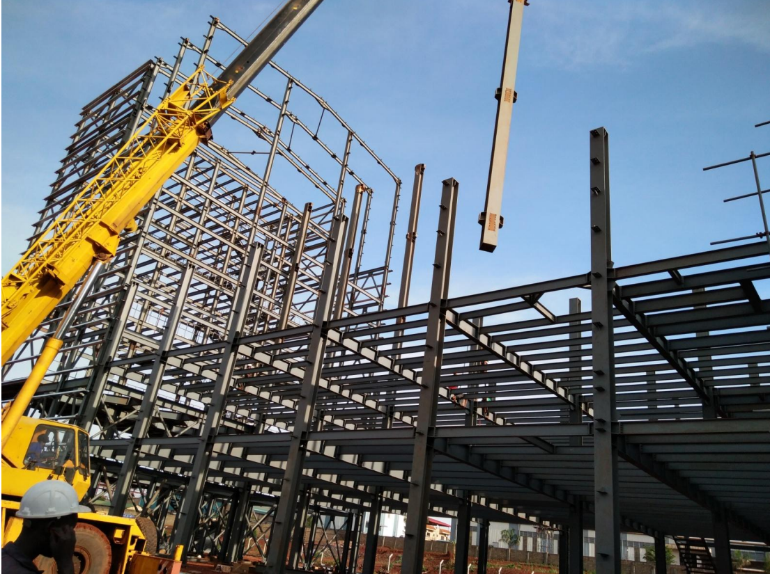 Warsha ya muundo wa chuma wa Uganda Multifloor Mill