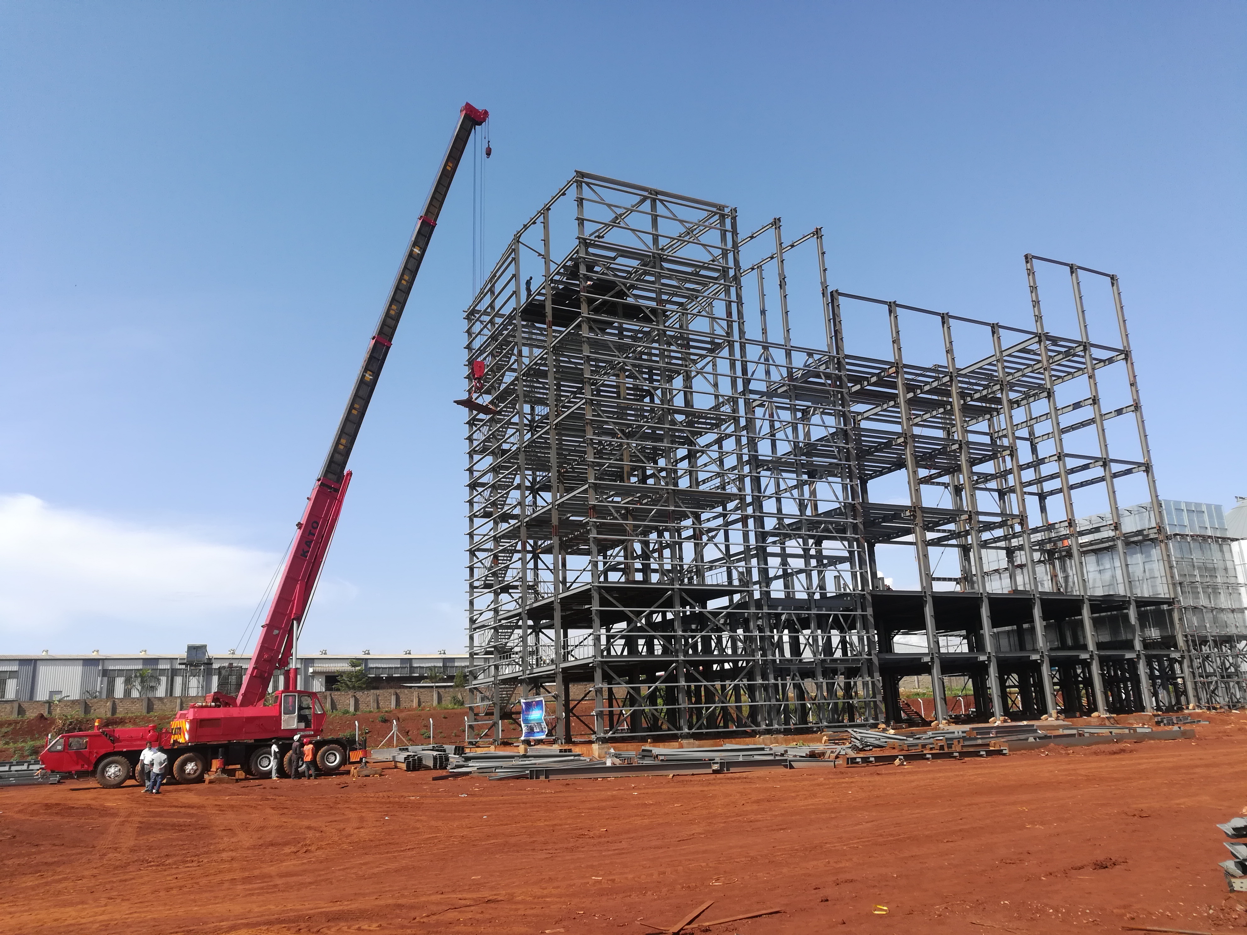 Warsha ya muundo wa chuma wa Uganda Multifloor Mill