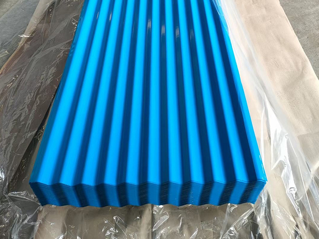 Lembaran Baja Bergelombang Berlapis Warna